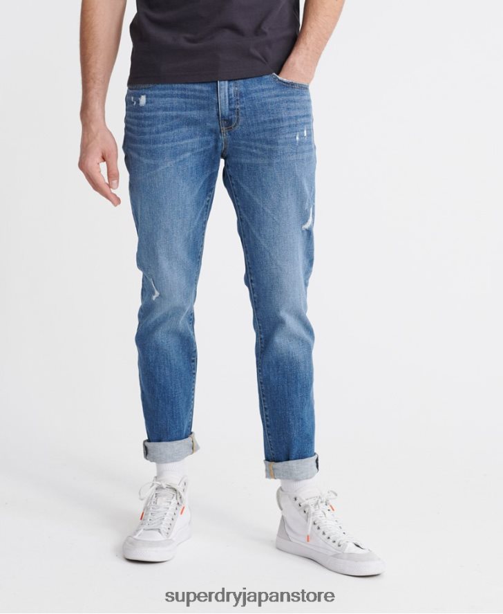 03 タイラースリムジーンズ 男性 Superdry 衣類 ライトブルー 2J62PZ1235