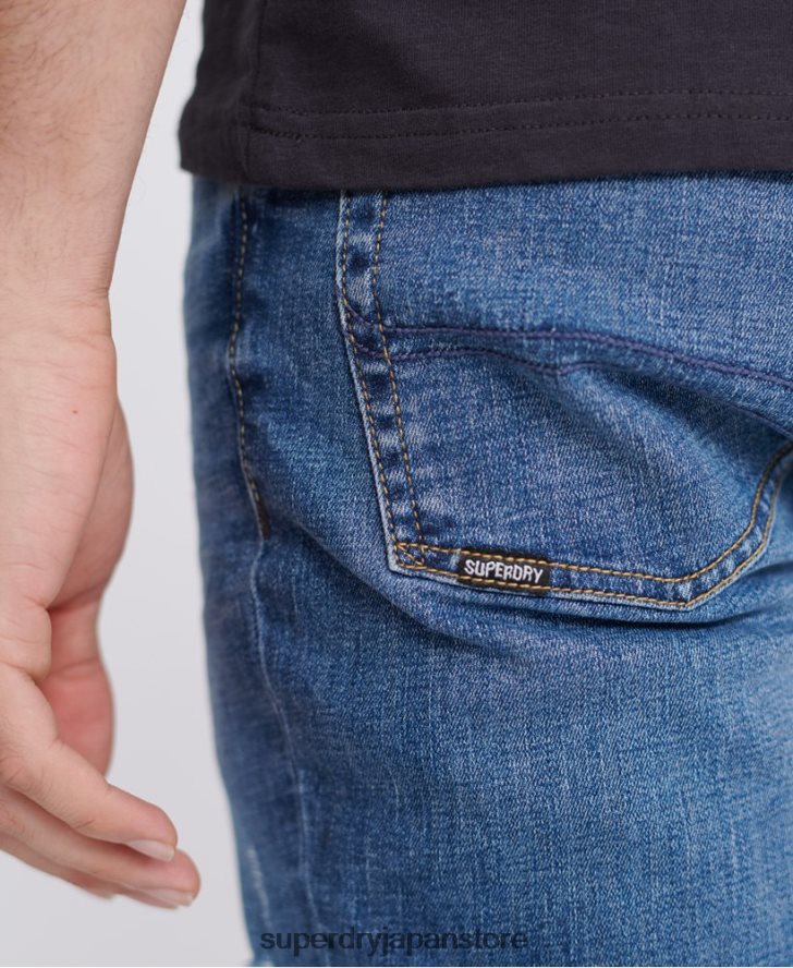 03 タイラースリムジーンズ 男性 Superdry 衣類 ライトブルー 2J62PZ1235