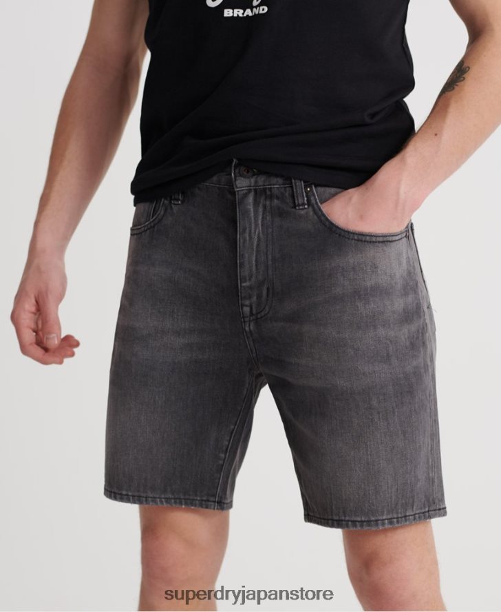 05 コナーテーパーショーツ 男性 Superdry 衣類 黒 2J62PZ370