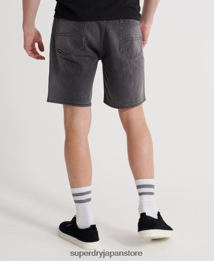05 コナーテーパーショーツ 男性 Superdry 衣類 黒 2J62PZ370