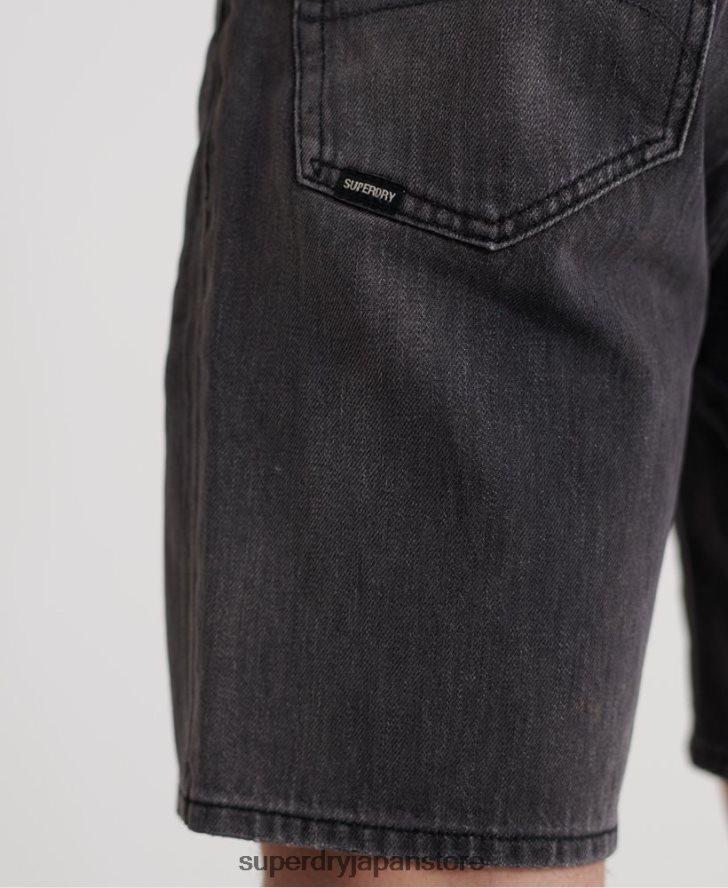 05 コナーテーパーショーツ 男性 Superdry 衣類 黒 2J62PZ370