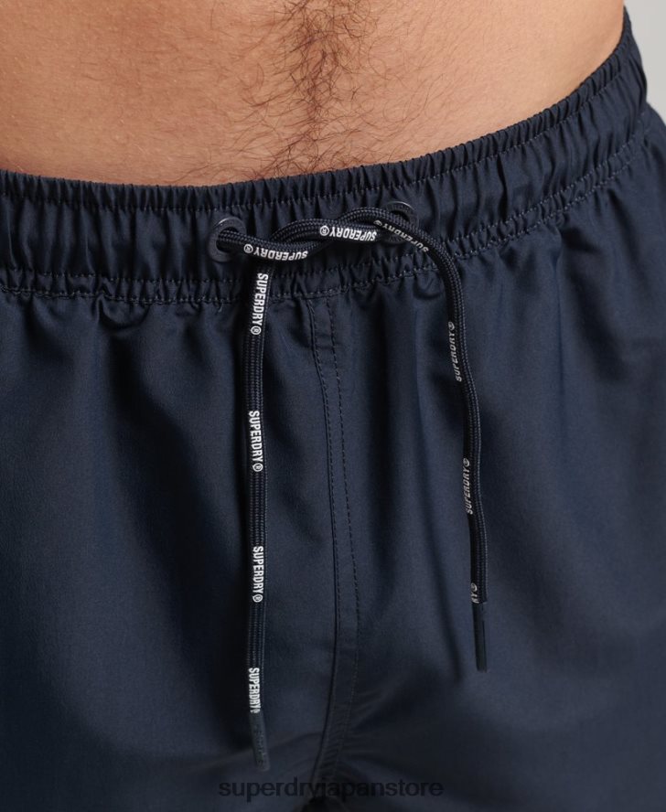 テープ 15 インチ リサイクル スイムショーツ 男性 Superdry 衣類 海軍 2J62PZ450