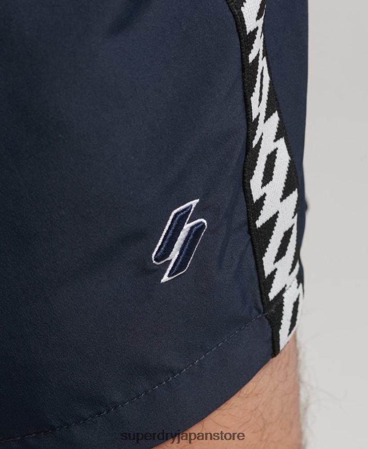 テープ 15 インチ リサイクル スイムショーツ 男性 Superdry 衣類 海軍 2J62PZ450