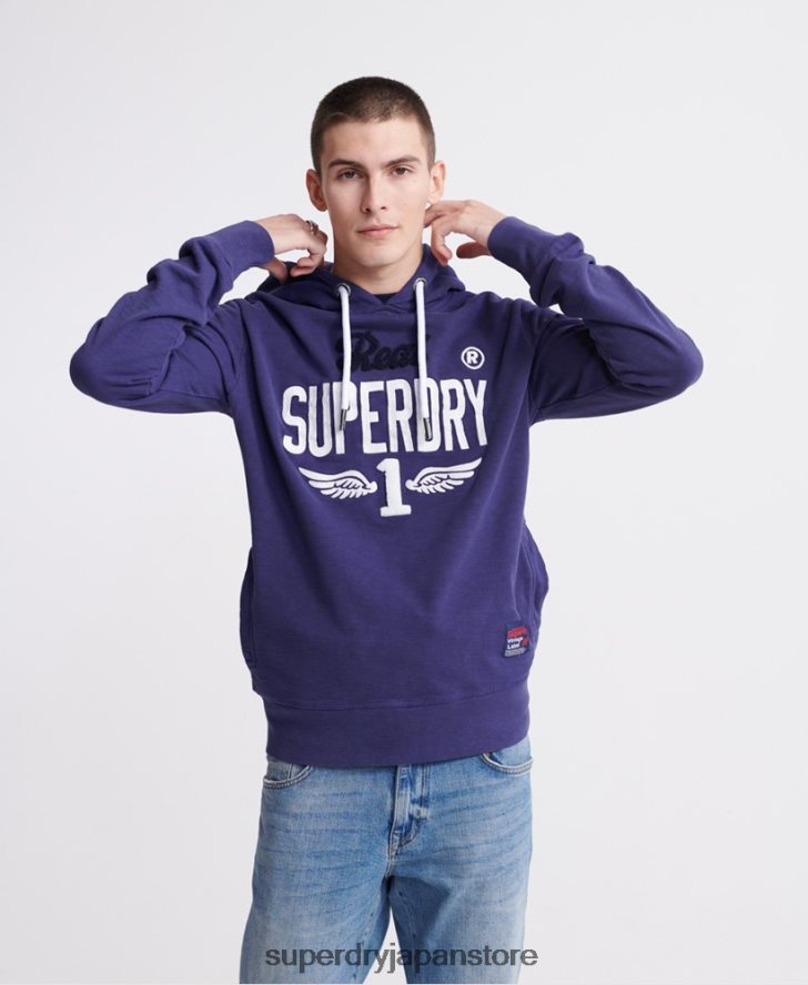 スーパー 1 クラシック ネオン パーカー 男性 Superdry 衣類 紫 2J62PZ901