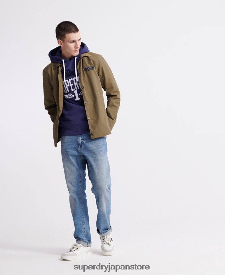 スーパー 1 クラシック ネオン パーカー 男性 Superdry 衣類 紫 2J62PZ901