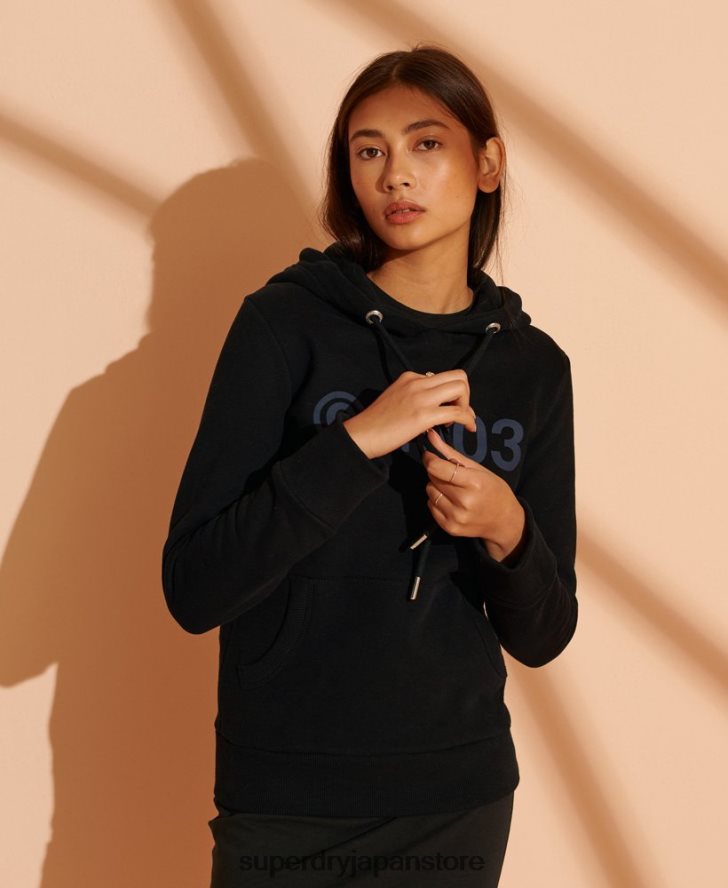 2003 パーカー 女性 Superdry 衣類 黒 2J62PZ5948