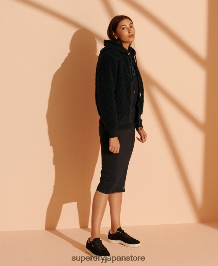 2003 パーカー 女性 Superdry 衣類 黒 2J62PZ5948