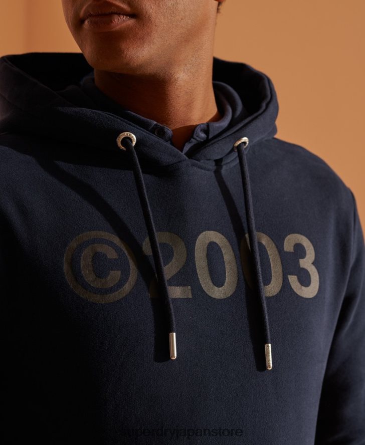 2003 パーカー 男性 Superdry 衣類 海軍 2J62PZ900