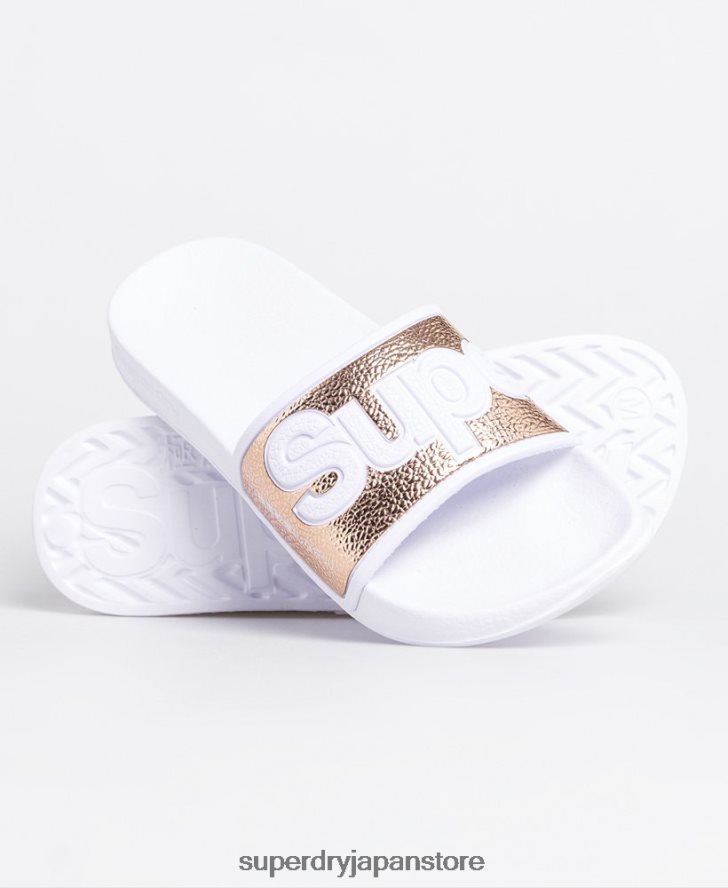エヴァ 2.0 プールスライダー 女性 Superdry 靴 ピンク 2J62PZ6777
