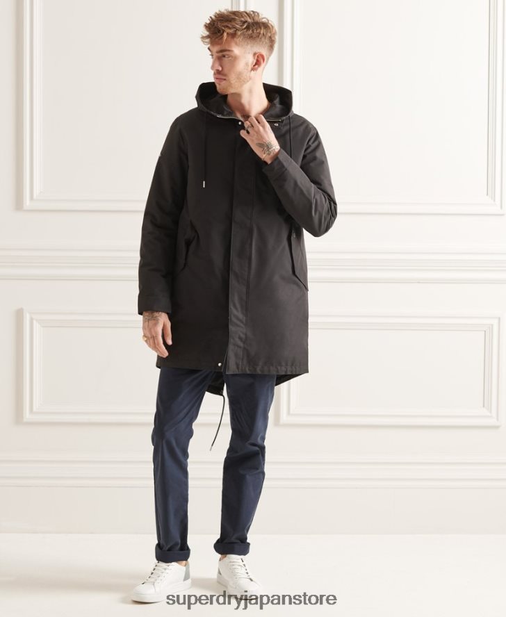 スタジオ 3-in-1 フィッシュテール パーカー 男性 Superdry 衣類 黒 2J62PZ4660