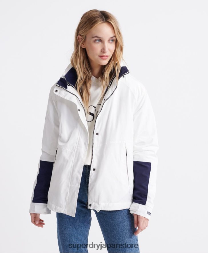 長袖エッセンシャル 4 in 1 ジャケット 女性 Superdry 衣類 クリーム 2J62PZ3857