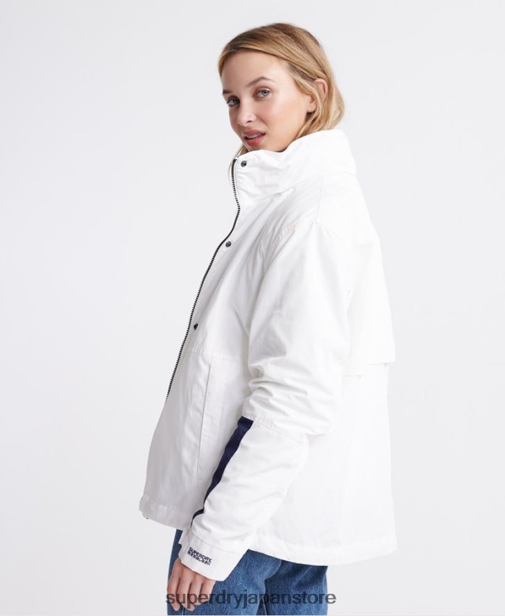 長袖エッセンシャル 4 in 1 ジャケット 女性 Superdry 衣類 クリーム 2J62PZ3857