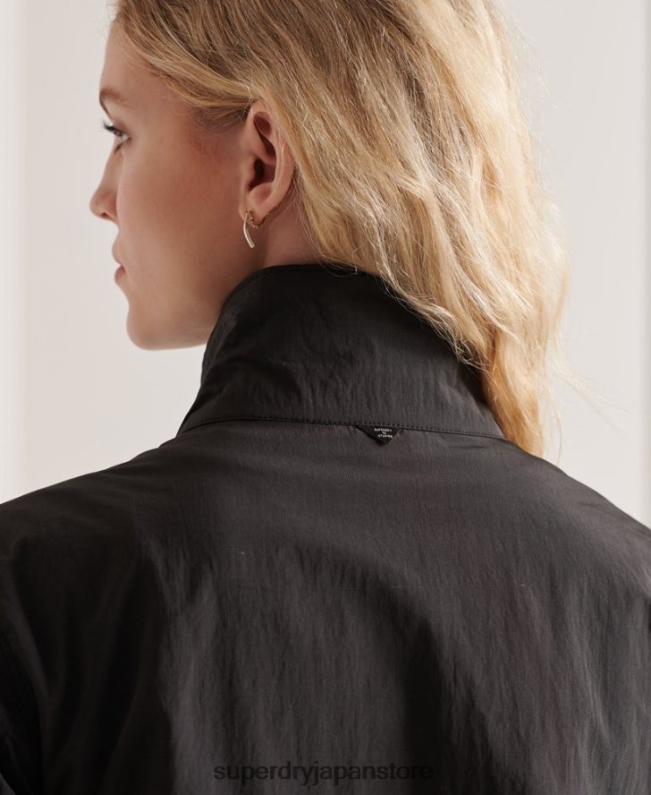 リップストップ6ポケットジャケット 女性 Superdry 衣類 黒 2J62PZ5641