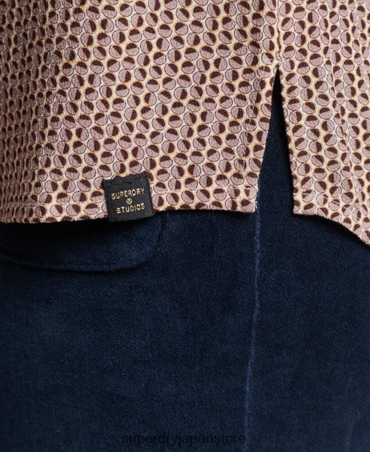 スタジオ 70 年代のシャツ 女性 Superdry 衣類 ベージュ 2J62PZ2955