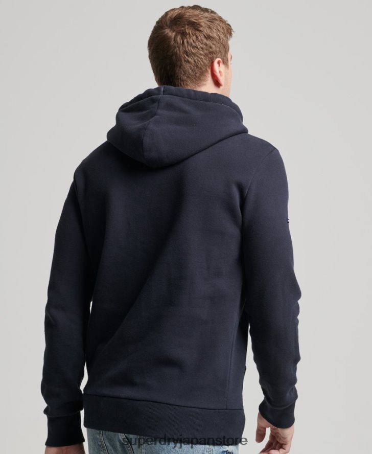 70年代のストライプパーカー 男性 Superdry 衣類 海軍 2J62PZ5135