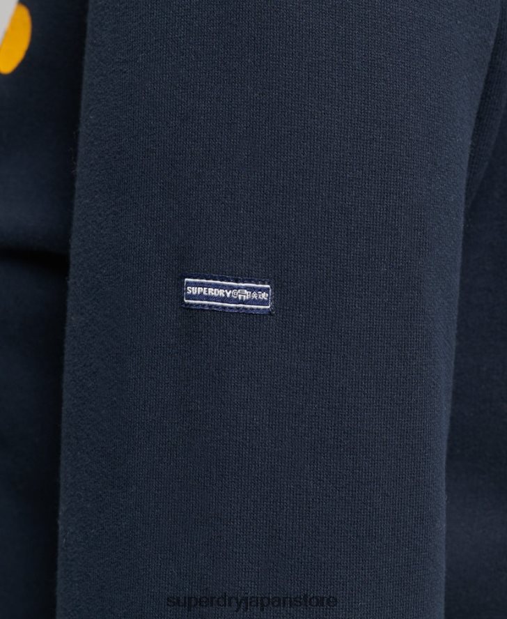 クーパークラシック 70s ロゴ スウェットシャツ 女性 Superdry 衣類 海軍 2J62PZ5854
