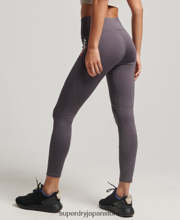 コア7/8タイトレギンス 女性 Superdry 衣類 グレー 2J62PZ4060