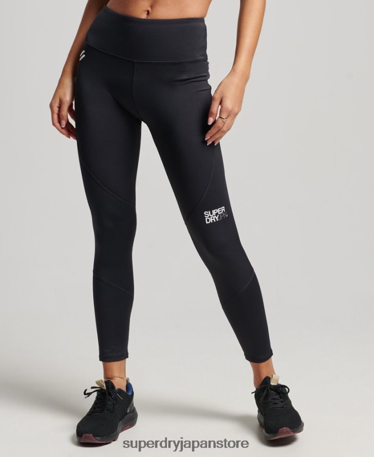 コア7/8タイトレギンス 女性 Superdry 衣類 黒 2J62PZ4063