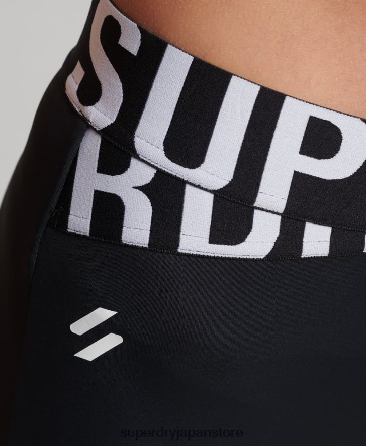 トレーニングクロス7/8レギンス 女性 Superdry 衣類 黒 2J62PZ4068