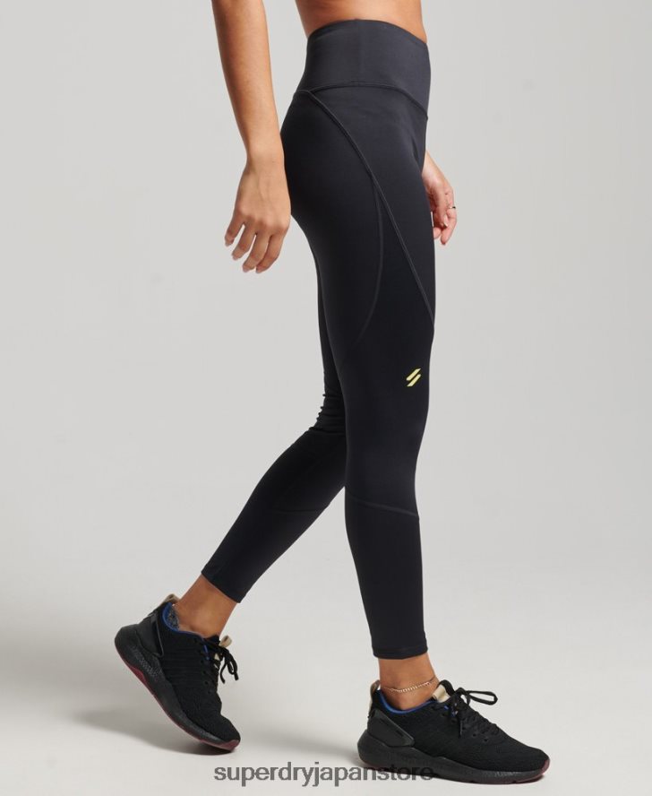 コア7/8タイトレギンス 女性 Superdry 衣類 黒 2J62PZ4071
