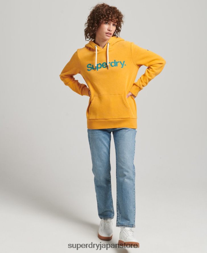 コアロゴ 80s パーカー 女性 Superdry 衣類 金 2J62PZ5939
