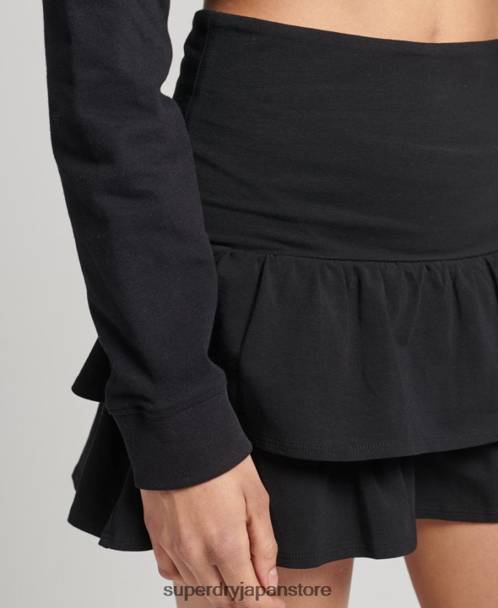 90年代のヴィンテージスカート 女性 Superdry 衣類 黒 2J62PZ4128