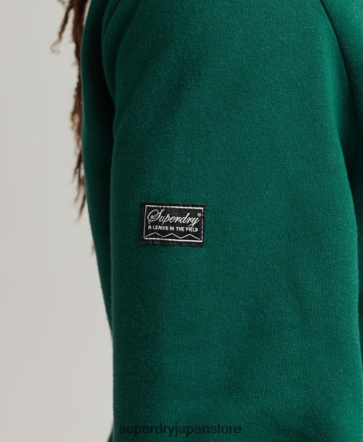 ヴィンテージ ゲーム オン 90s ロゴ スウェットシャツ 男性 Superdry 衣類 緑 2J62PZ785
