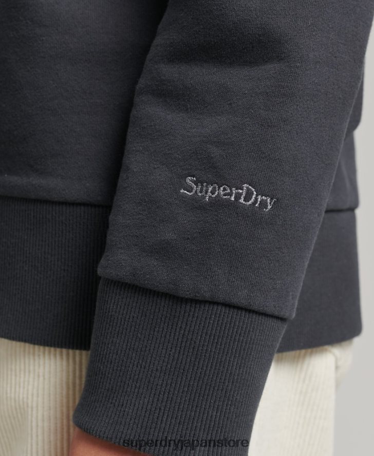 B-ムービー クルー スウェットシャツ 女性 Superdry 衣類 濃い灰色 2J62PZ5829