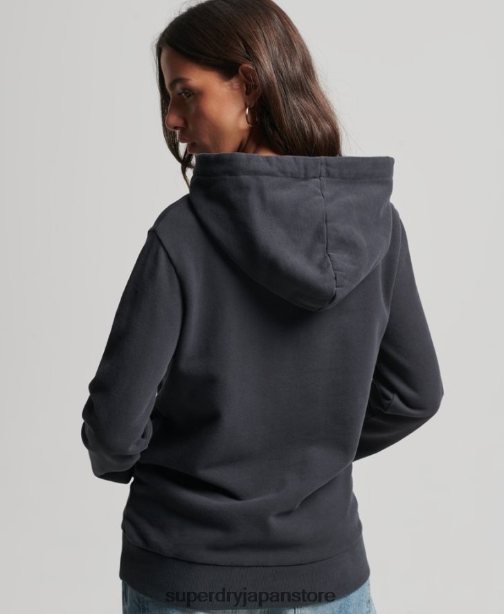 ヴィンテージ B ムービー パーカー 女性 Superdry 衣類 濃い灰色 2J62PZ6097