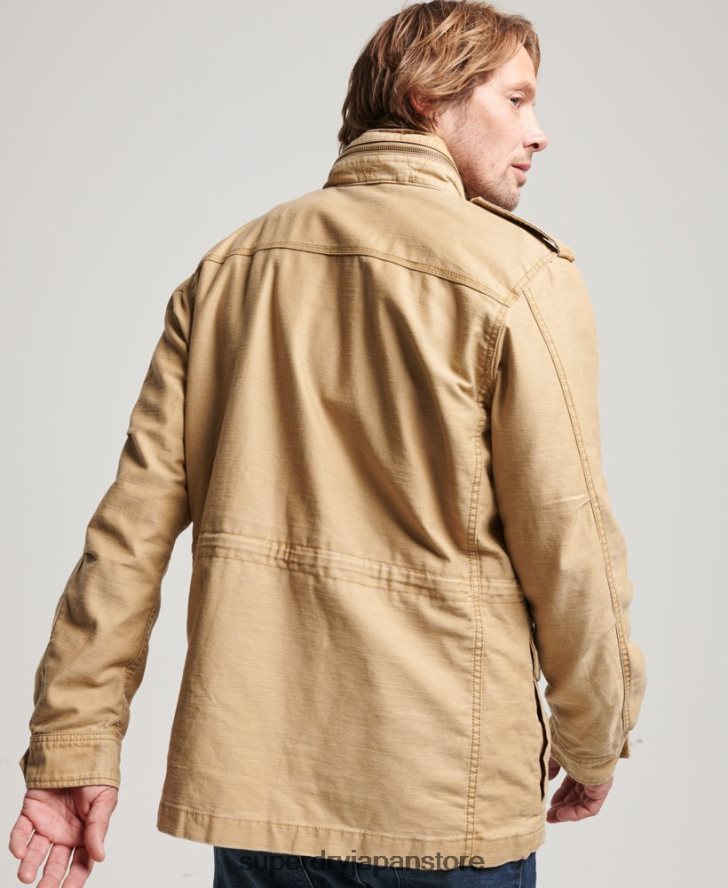 ミリタリーM65ジャケット 男性 Superdry 衣類 黄褐色 2J62PZ1127