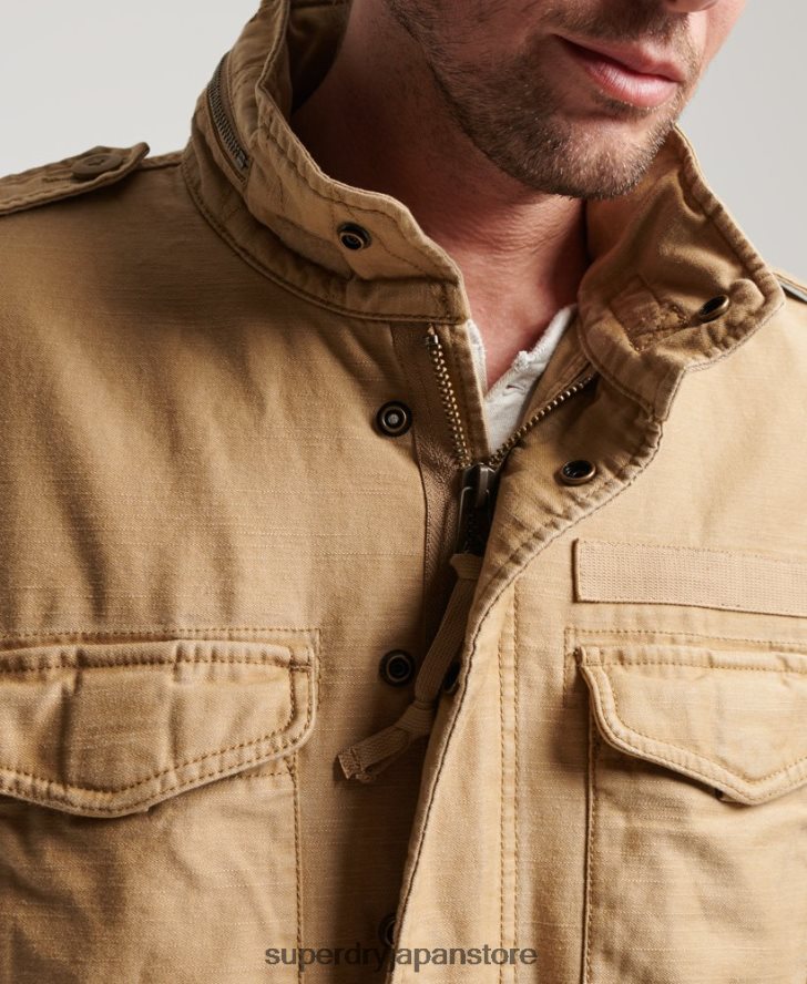 ミリタリーM65ジャケット 男性 Superdry 衣類 黄褐色 2J62PZ1127