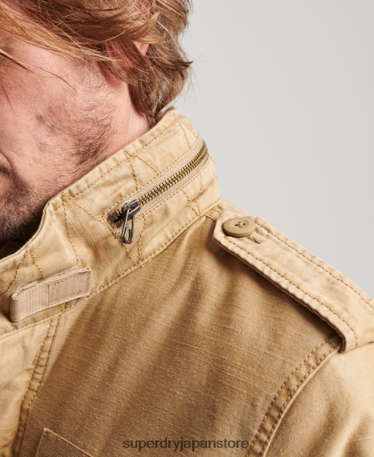 ミリタリーM65ジャケット 男性 Superdry 衣類 黄褐色 2J62PZ1127