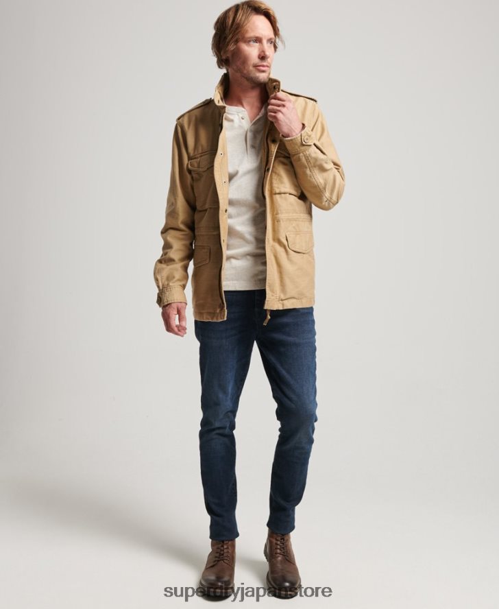 ミリタリーM65ジャケット 男性 Superdry 衣類 黄褐色 2J62PZ1127