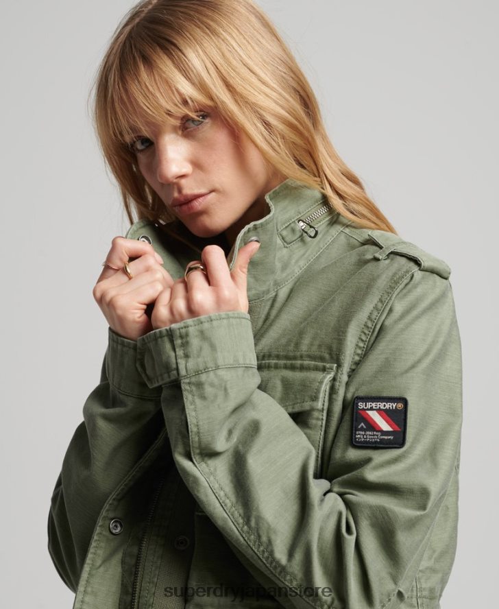 ヴィンテージM65ジャケット 女性 Superdry 衣類 カーキ 2J62PZ3516