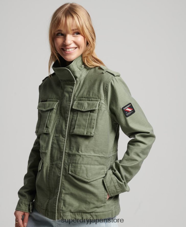 ヴィンテージM65ジャケット 女性 Superdry 衣類 カーキ 2J62PZ3516