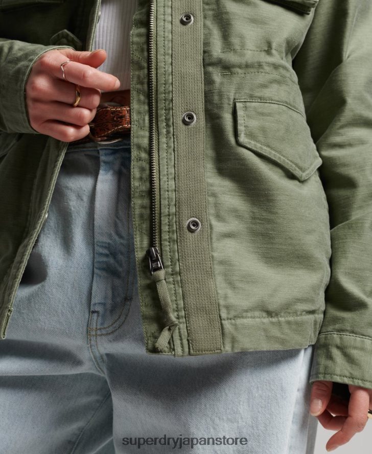 ヴィンテージM65ジャケット 女性 Superdry 衣類 カーキ 2J62PZ3516