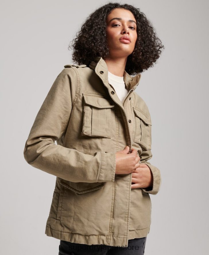 ヴィンテージM65ジャケット 女性 Superdry 衣類 黄褐色 2J62PZ3534