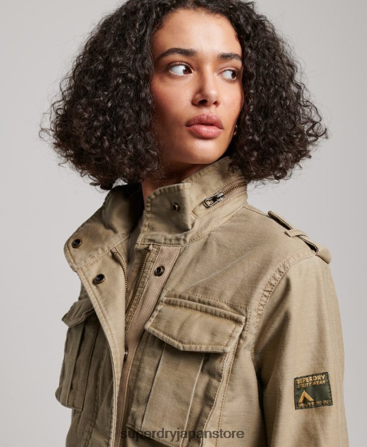 ヴィンテージM65ジャケット 女性 Superdry 衣類 黄褐色 2J62PZ3534