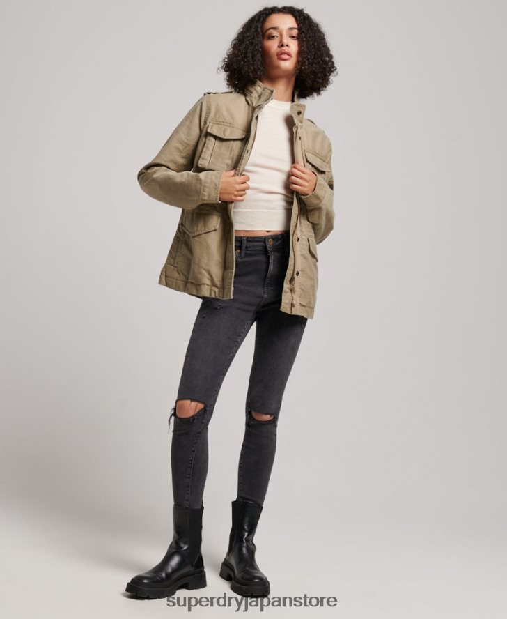 ヴィンテージM65ジャケット 女性 Superdry 衣類 黄褐色 2J62PZ3534