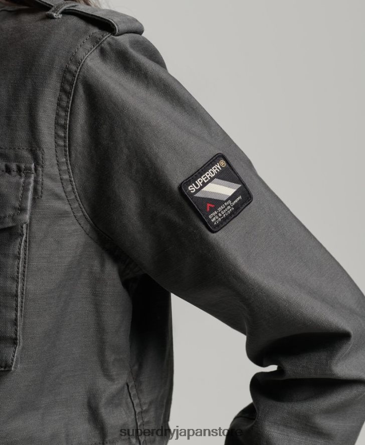 ヴィンテージM65ジャケット 女性 Superdry 衣類 濃い灰色 2J62PZ3539
