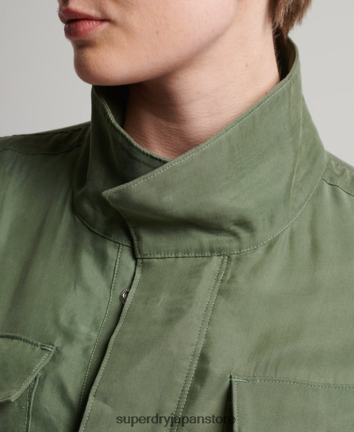キュプラ M65 ジャケット 女性 Superdry 衣類 緑 2J62PZ3544