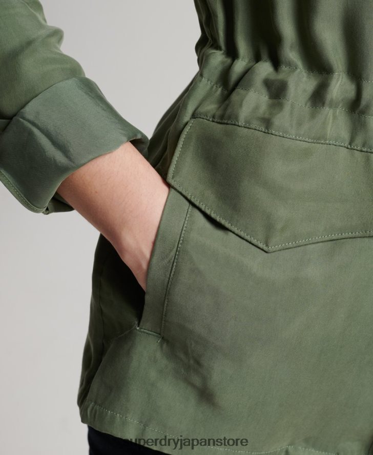キュプラ M65 ジャケット 女性 Superdry 衣類 緑 2J62PZ3544