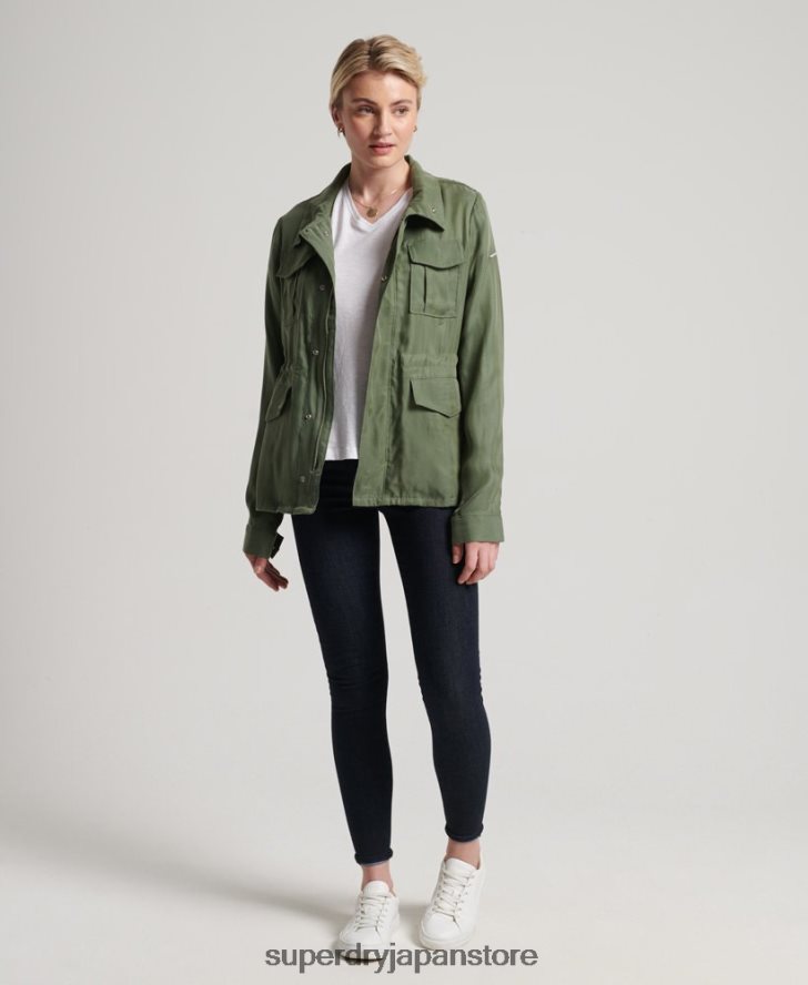 キュプラ M65 ジャケット 女性 Superdry 衣類 緑 2J62PZ3544