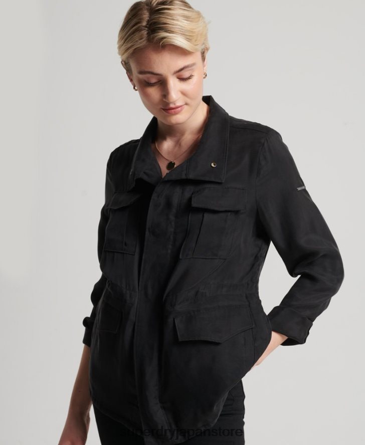 キュプラ M65 ジャケット 女性 Superdry 衣類 黒 2J62PZ3613
