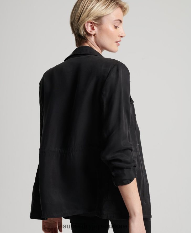 キュプラ M65 ジャケット 女性 Superdry 衣類 黒 2J62PZ3613