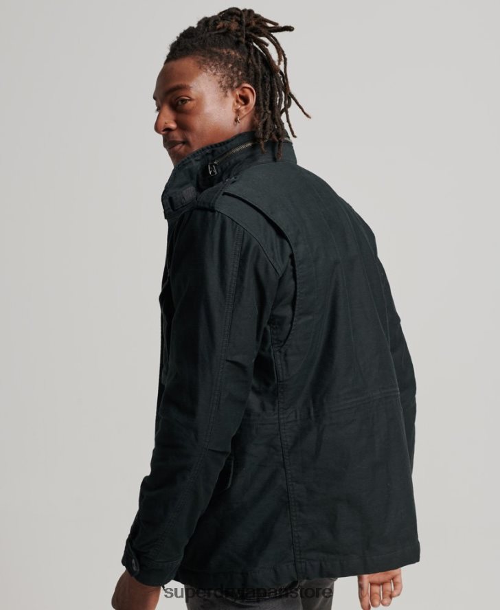 ミリタリー M65 フィールドボーグ裏地付きジャケット 男性 Superdry 衣類 濃い灰色 2J62PZ4434