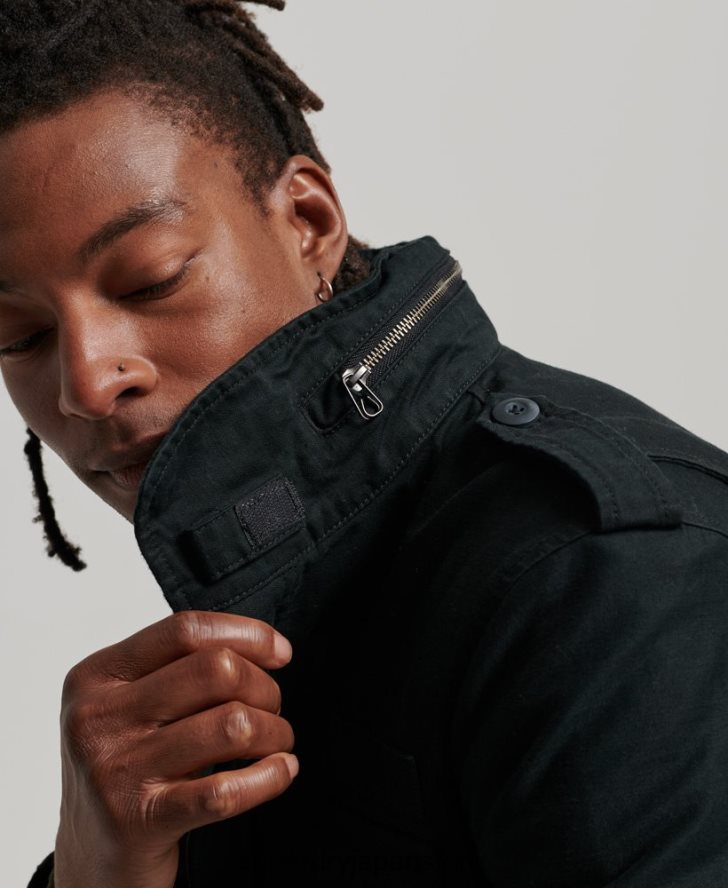 ミリタリー M65 フィールドボーグ裏地付きジャケット 男性 Superdry 衣類 濃い灰色 2J62PZ4434
