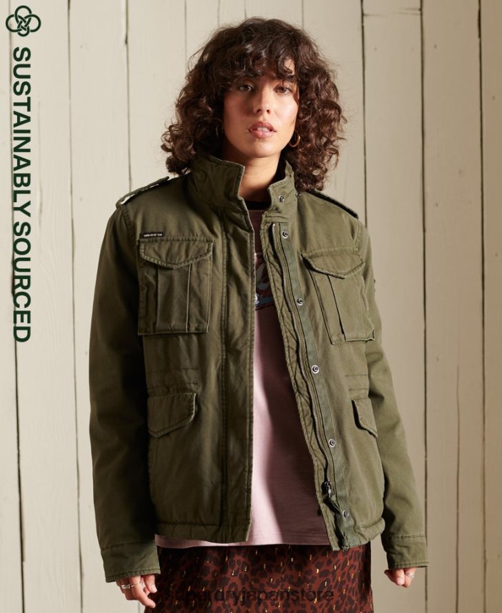 M65 プレミアムフィールドジャケット 女性 Superdry 衣類 緑 2J62PZ5595