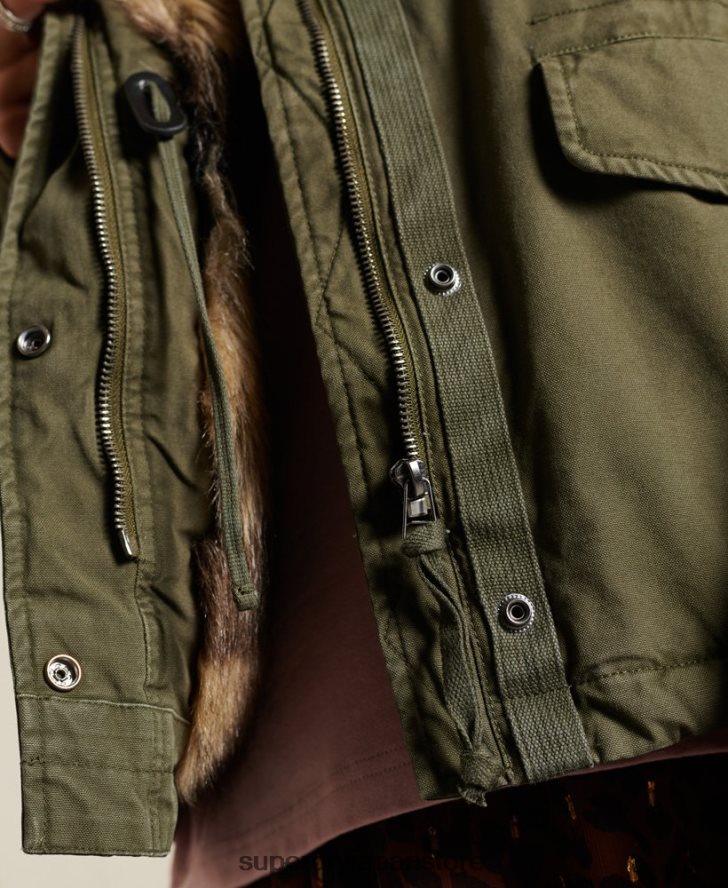 M65 プレミアムフィールドジャケット 女性 Superdry 衣類 緑 2J62PZ5595