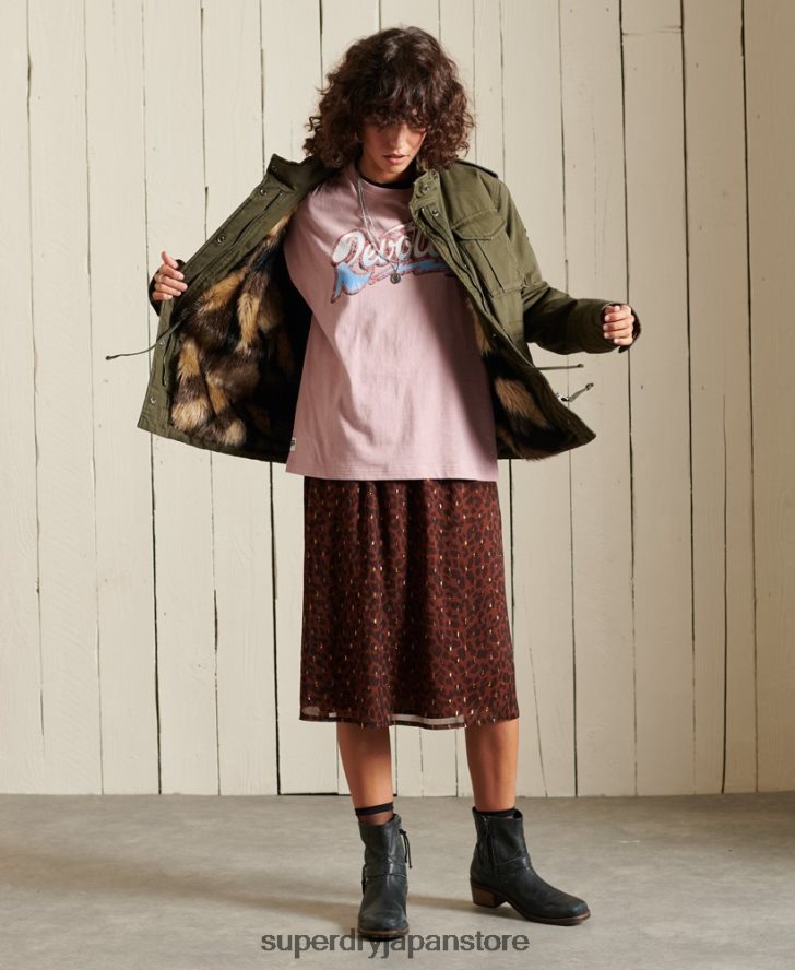 M65 プレミアムフィールドジャケット 女性 Superdry 衣類 緑 2J62PZ5595